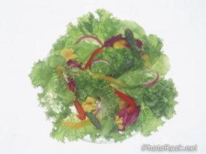 An array of vegetables form delicious, healthy salad
